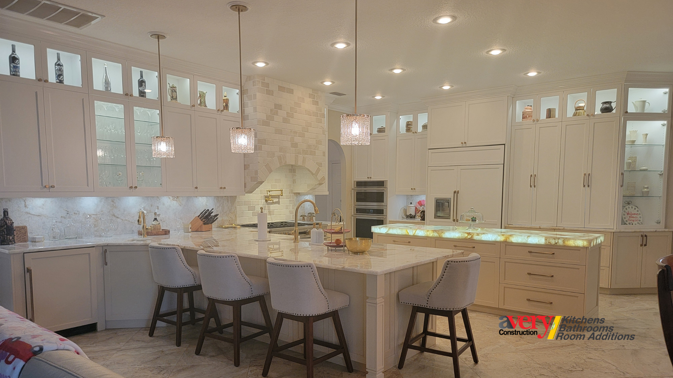 Reveal of the completed luxury kitchen